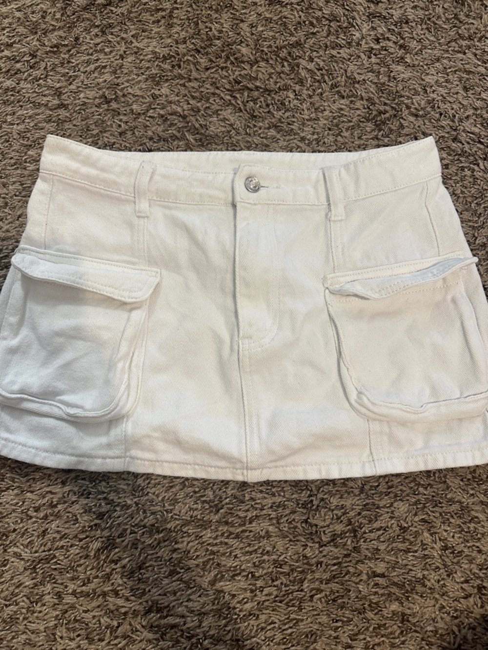 SHEIN White Cargo Pocket Mini Skort 5